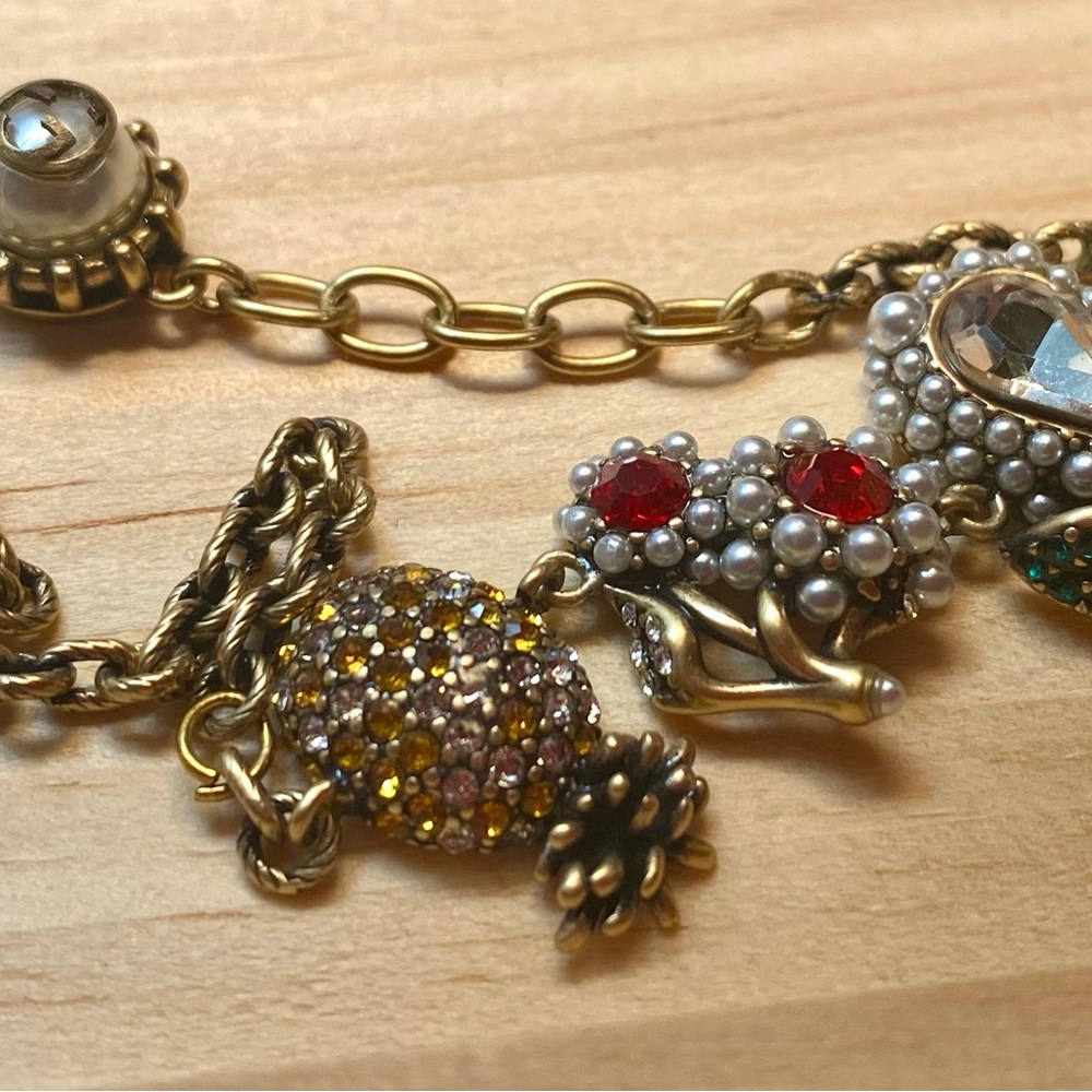Vintage Gucci Gold-Toned Charm Bracelet